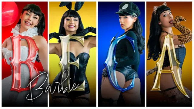 Sexy costume party turns into a sex show for all fans
